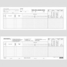 Darba laika uzskaites tabula 1 loksne,  1/2 no A3