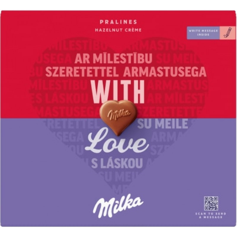 Konfekšu kārba I Love Milka 110g ( Iepak. x 5 )