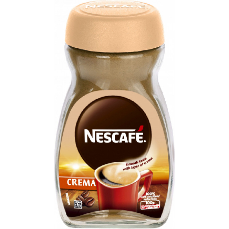 Šķīstošā kafija NESCAFE CLASSIC Crema, stikla burciņā, 100 g ( Gab. x 2 )