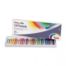 Eļļas pasteļkrītiņi 25 krāsas OIL PASTELS PENTEL